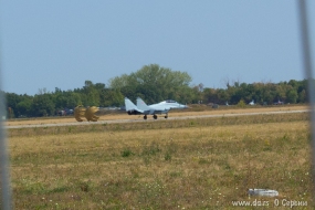 МиГ-29 российских ВВС произел посадку